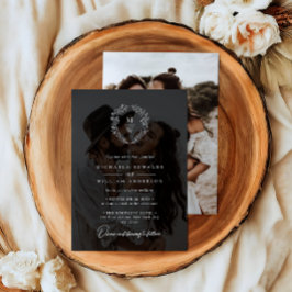 Convites Casamento Simples e Elegante com Sobreposição de T