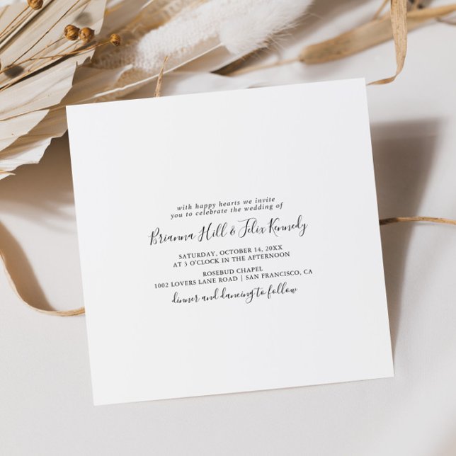 Convites Casamento Simples e Minimalista (Criador carregado)