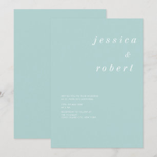 Convites Casamento Simples e Minimalista da Airy Pastel