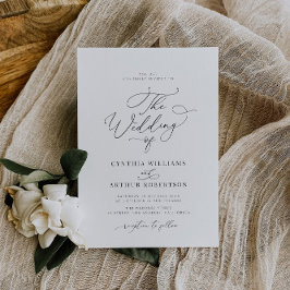 Convites casamento simples e mínimo