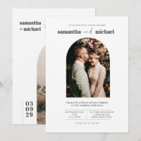 Casamento simples e moderno de fotos contemporânea