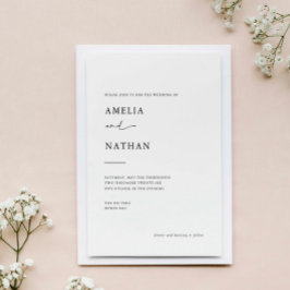 Convites Casamento simples e moderno de fotos contemporânea