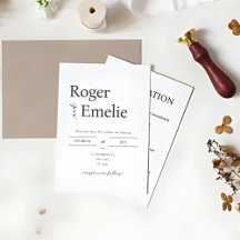 Casamento Simples Elegante Clássico
