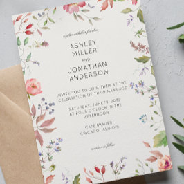 Convites Casamento Simples, Eterno de Alabastro Selvagem