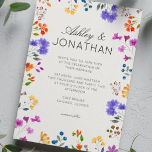 Convites Casamento Simples, Eterno de Alabastro Selvagem