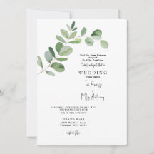 Casamento Simples Eucalyptus Modern Ambos Os Pais