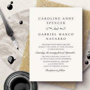 Convites Casamento Simples Formal Tradicional