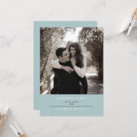 Casamento Simples Foto Inverno Gelo Azul Contempor