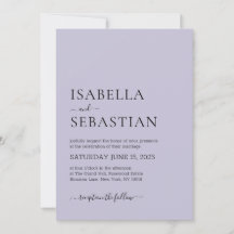 Casamento Simples Lavanda Leve