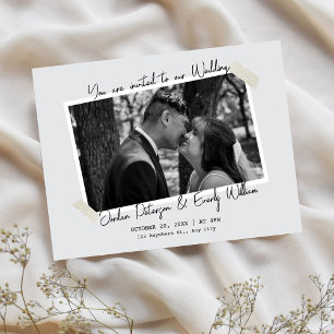 Convites Casamento simples minimalista