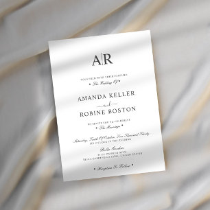 Convites Casamento Simples Minimalista