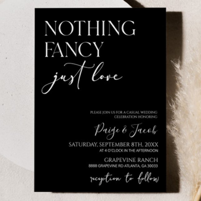 Convites Casamento Simples Minimalista Casual Sem Frescuras (Criador carregado)