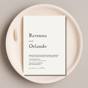 Convites Casamento Simples Minimalista Pérola
