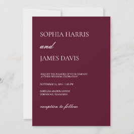 Convites Casamento Simples Moderno e Minimalista