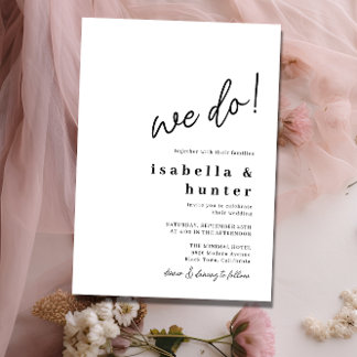Convites Casamento Simples Moderno e Minimalista Que Fazemo