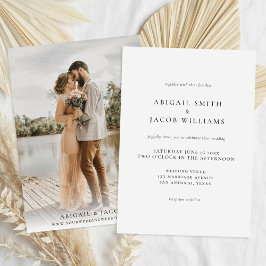 Convites Casamento Simples Moderno Elegante