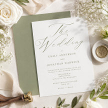 Casamento Simples Moderno em Verde e Branco