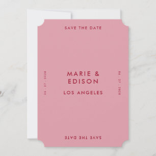 Convites Casamento Simples Moderno Minimalista Salve a Data