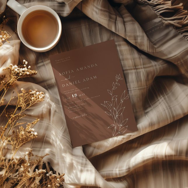 Convites Casamento Simples Moderno Mínimo (Criador carregado)