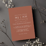 Convites Casamento Simples Monograma Elegante Minimalista<br><div class="desc">Este convite de casamento simples,  minimalista e moderno apresenta um monograma das iniciais do casal. Correspondência de Itens em nosso compro para um tema completo de festa. Para mais perguntas,  contacte-nos em ThePaperieGarden@gmail.com</div>