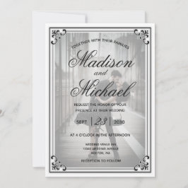 Convites Casamento Simples Preto e Branco