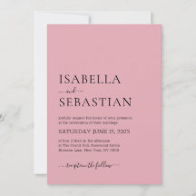 Casamento Simples Rosa Pastel