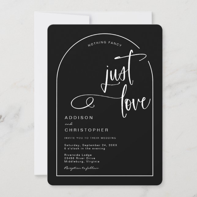 Convites Casamento Simplesmente Amor (Frente)