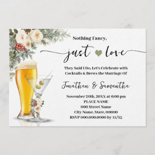 Convites Casamento Simplesmente Amor Nada de Chique Branco