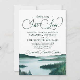 Convites Casamento Simplesmente Amor no Lago da Montanha