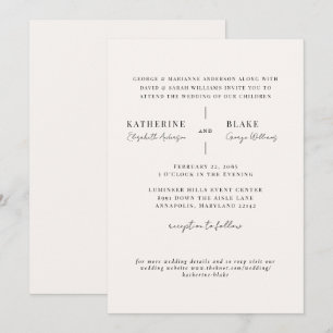 Convites Casamento Site Simplesmente Luz Champanhe Moderno