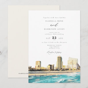Convites Casamento Skyline CITY CITY ATLANTIC