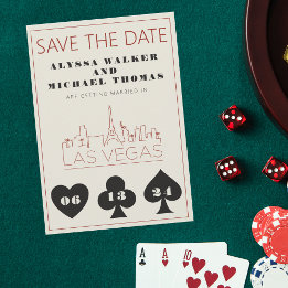 Convites Casamento Skyline Em Las Vegas Salve A Data