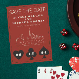 Convites Casamento Skyline Em Las Vegas Salve A Data