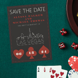 Convites Casamento Skyline Em Las Vegas Salve A Data