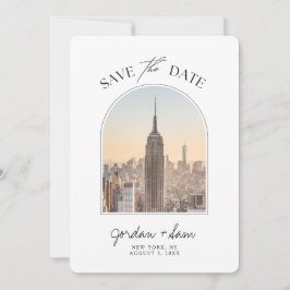 Convites Casamento Skyline em Nova York Salve a Data