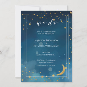 Convites Casamento Sob as Estrelas