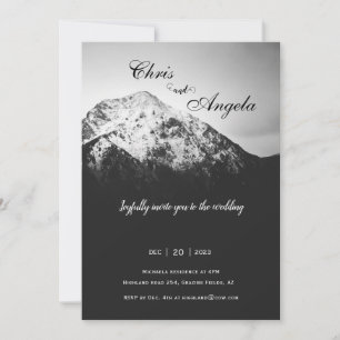 Convites casamento sob as montanhas