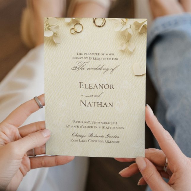 Convites Casamento sofisticado de Primavera de Verão (Criador carregado)