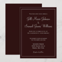 Casamento Sofisticado em Plum e Cinza