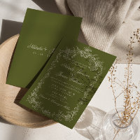Casamento sofisticado vintage azeitona verde dinhe