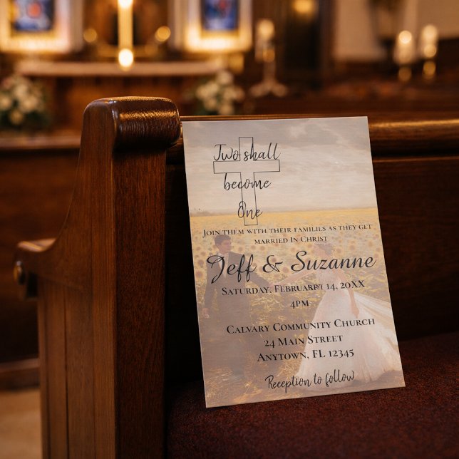 Convites Casamento Sonhado Moderno Dois em Um (Criador carregado)