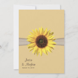 Convites Casamento Sunflower e Burlap