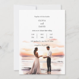 Convites Casamento Sunset Ocean Elopement Ocean Beach Român