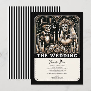Convites CASAMENTO Tarot Esqueletos Noiva & Noivo