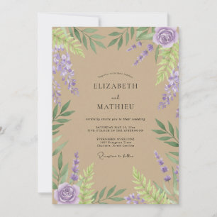 Convites Casamento Taupe Wisteria