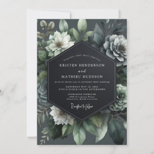 Convites Casamento Teal Bloom