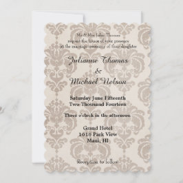 Convites Casamento tema damasco