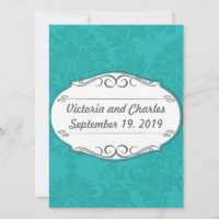 Casamento tema damasco de Chartreuse Turquoise Mod