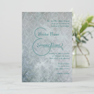 Convites Casamento tema damasco de rendas afladas russas do
