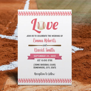 Convites Casamento Tema Esportivo Baseball Love